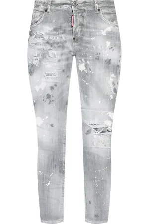 Dsquared2 Logo-patch cotton-blend jeans