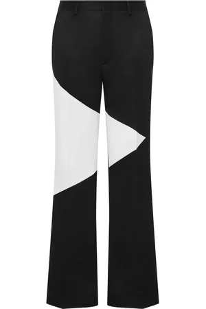 Moschino Two-tone straight-leg trousers