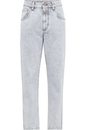 Brunello Cucinelli Mid-rise tapered jeans