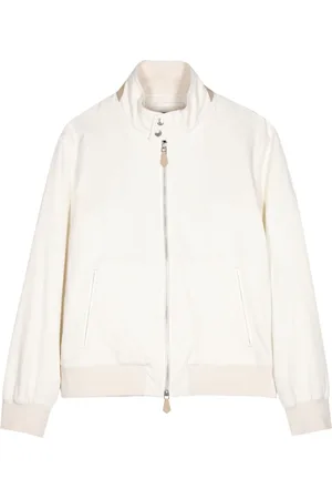 MAN ON THE BOON. Cotton-silk blend bomber jacke