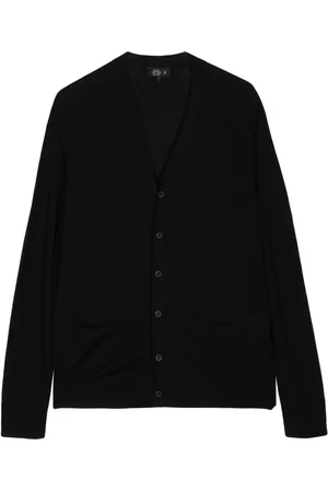 MAN ON THE BOON. Knitted wool cardigan