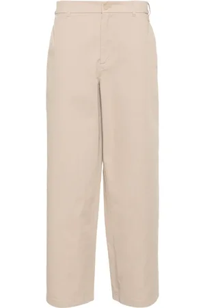 Acne Studios Face logo-appliqué wide-leg trousers