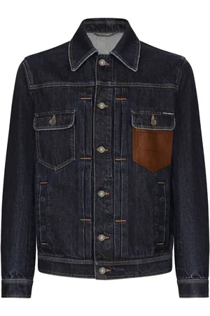 Dolce & Gabbana Logo-stamp denim jacket