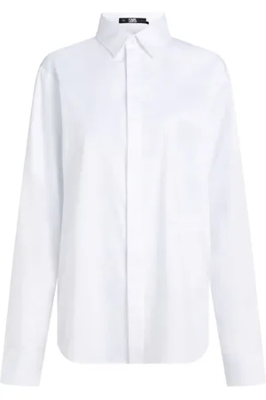 Karl Lagerfeld Monogram-embroidered shirt