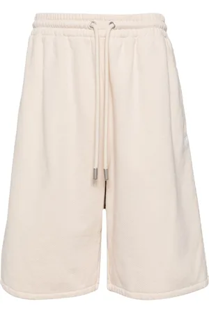 OFF-WHITE Diag-stripe cotton track shorts