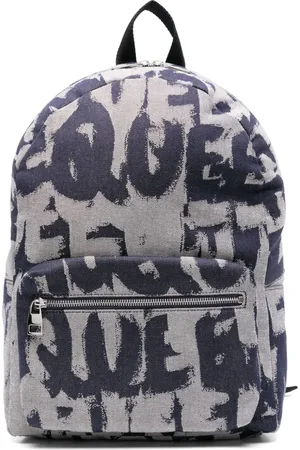 Alexander McQueen Logo-print denim backpack