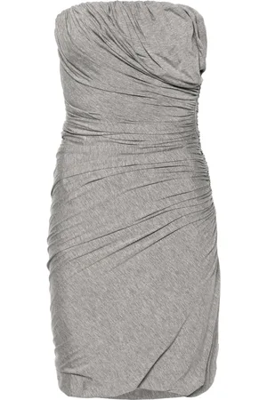The Attico Ruched jersey minidress