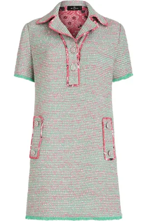 Etro Tweed polo minidress