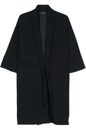 DRHOPE Crepe belted coat