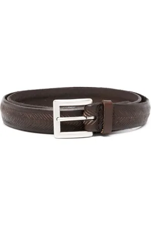 Orciani Laser-cut leather belt