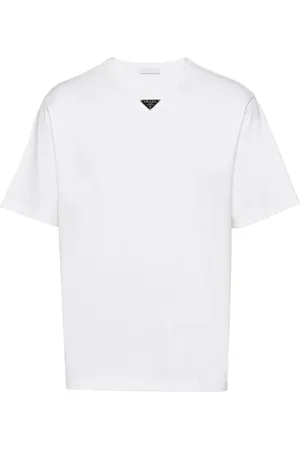 Prada Triangle-logo cotton T-shirt
