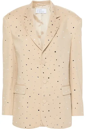 GIUSEPPE DI MORABITO Rhinestone-embellished single-breasted blazer
