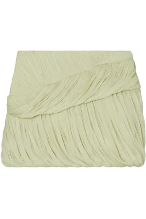 Tory Burch Ruched silk miniskirt