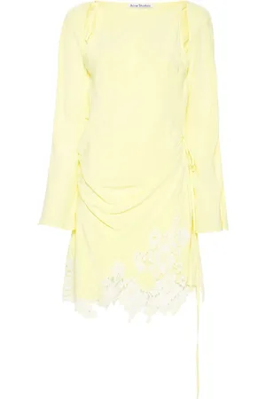 Acne Studios Floral-lace detail mini dress