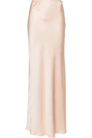 MANURI Satin silk maxi skirt
