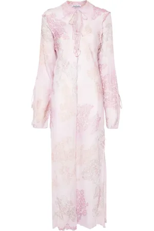 Acne Studios Chiffon seasonal-print dress