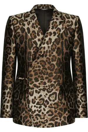 Dolce & Gabbana Double-breasted leopard-print suit