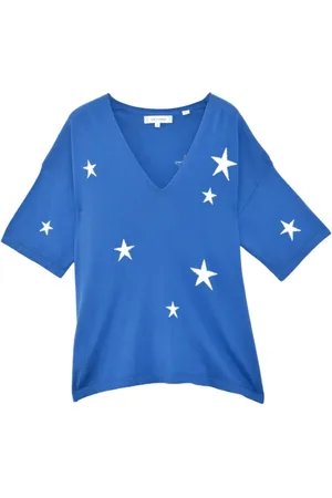 Chinti & Parker Star-intarsia knitted T-shirt