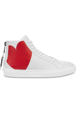 Moschino Heart-print hi-top sneakers