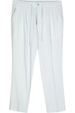 MAN ON THE BOON. Drawstring straight-leg trousers