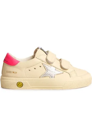 Golden Goose Touch-strap leather sneakers