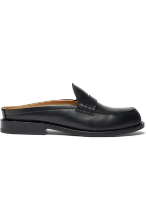 Scarosso Clementina almond-toe leather mules