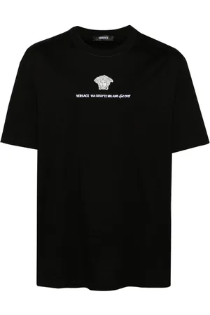 VERSACE Medusa Milano embroidered T-shirt