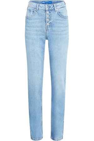Karl Lagerfeld High-rise tapered jeans