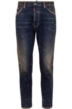 Dsquared2 Text-print slim-cut jeans