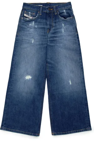 Diesel Ripped straight-fit jeans