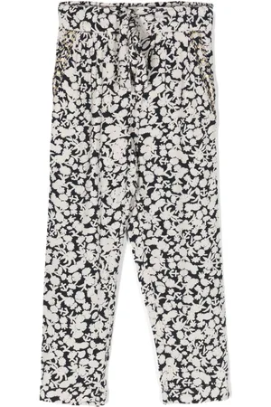 Scotch&Soda Floral-print belted trousers