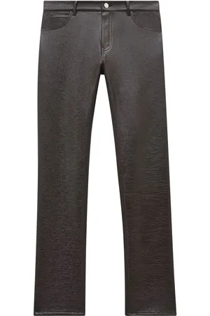 Courrèges Slim-cut vinyl trousers