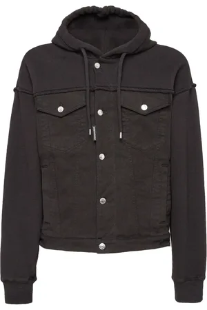 Dsquared2 Layered-hood denim jacket