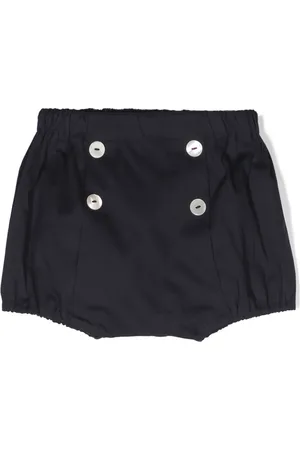 SIOLA Double-breasted cotton shorts