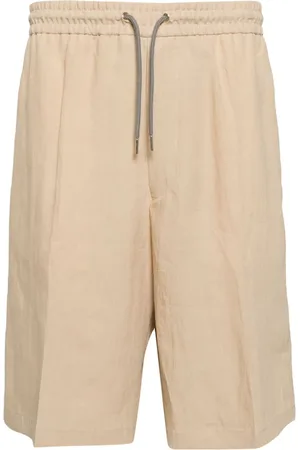 Paul Smith Drawstring-waist linen shorts
