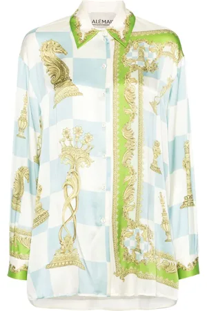 ALÉMAIS Checkmate silk shirt
