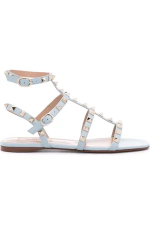 VALENTINO GARAVANI Rockstud leather flat sandals