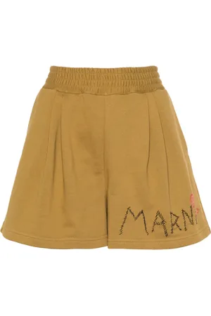 Marni Logo-embroidered track shorts
