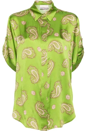 ALÉMAIS Dice paisly-print silk shirt