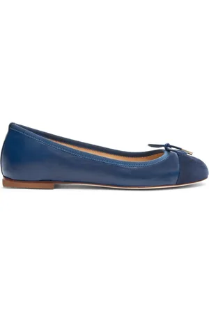 Scarosso Carla bow-detailing leather ballerinas