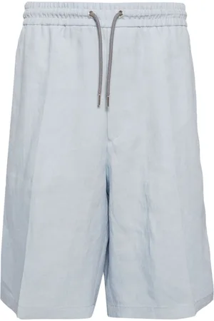 Paul Smith Drawstring-waist linen shorts