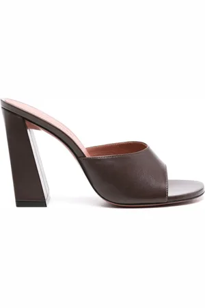 Amina Muaddi Brigitte 95mm leather mules