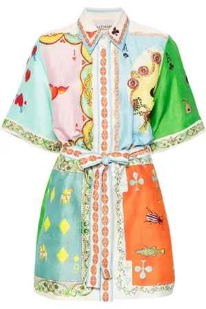 ALÉMAIS Rummy belted minidress