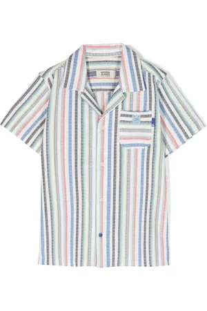 Scotch&Soda Striped camp-collar shirt
