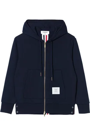 Thom Browne RWB-stripe cotton hoodie