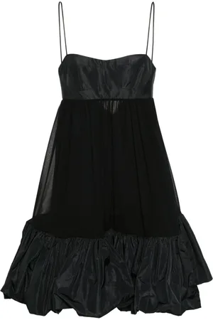 PINKO floral-print ruffled minidress - Black