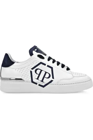 Philipp Plein Hexagon leather sneakers