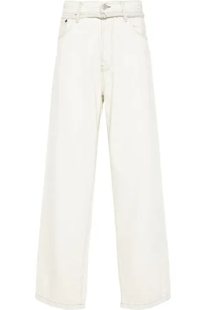 Acne Studios Belted tapered-leg jeans