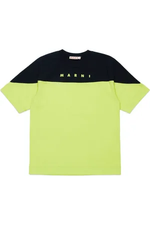 Marni Logo-print two-tone T-shirt