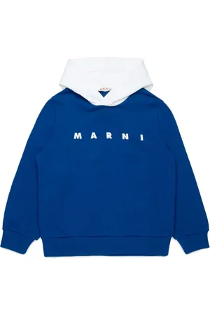 Marni Logo-print cotton hoodie